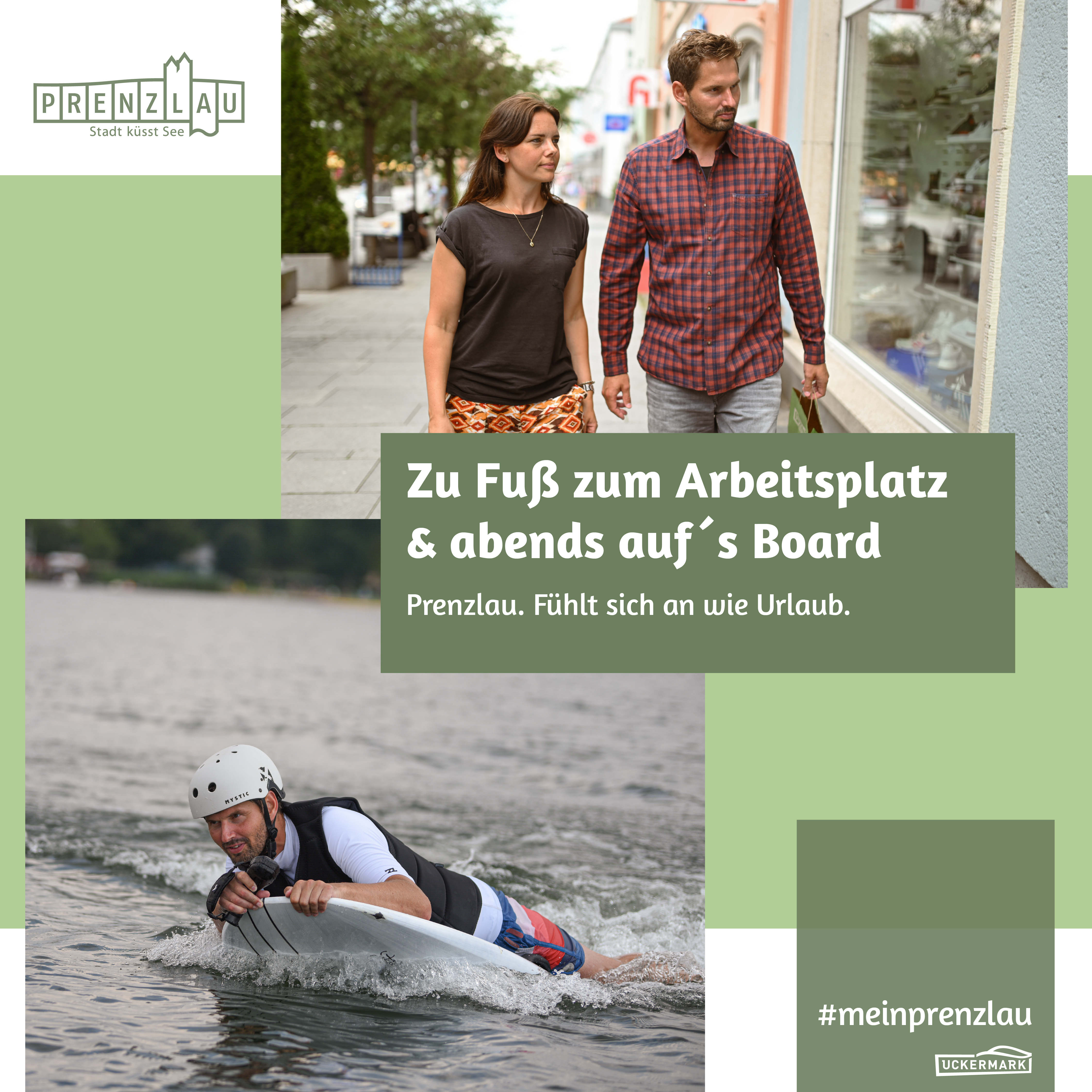 Zu Fuss Board Stadt Prenzlau