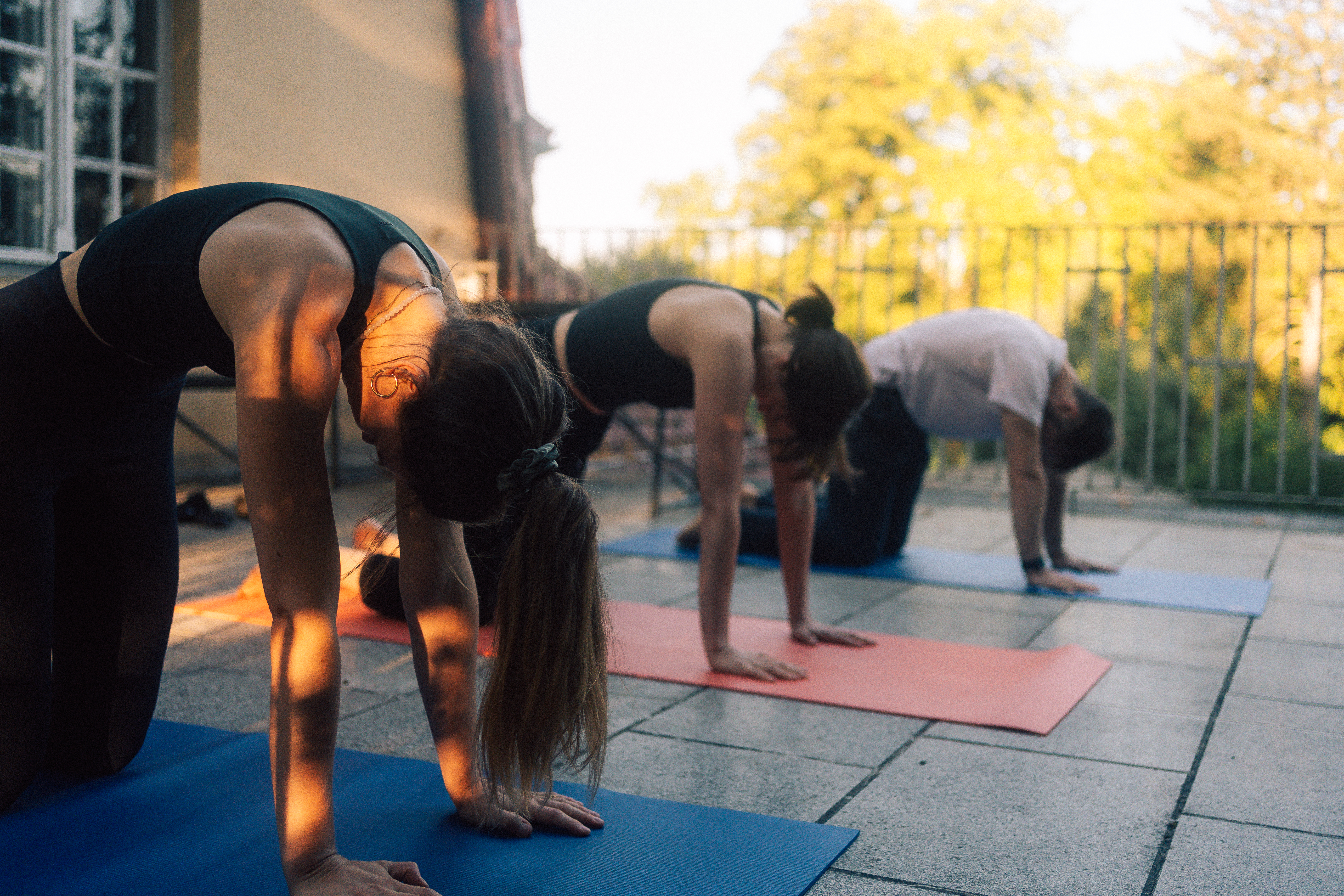 Yoga mit dem Team. - Photo: © Alexis Papageorgiou